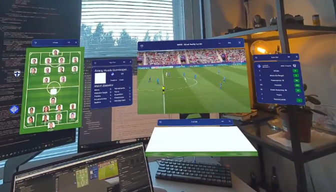 Mixed Reality for Football Spectators